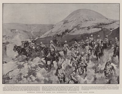 La course du général French pour Kimberley, traversant la rivière Riet - Frank Craig